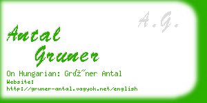 antal gruner business card